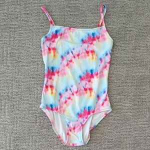 Colorful Tie-Dye Leotard Or Swimsuit